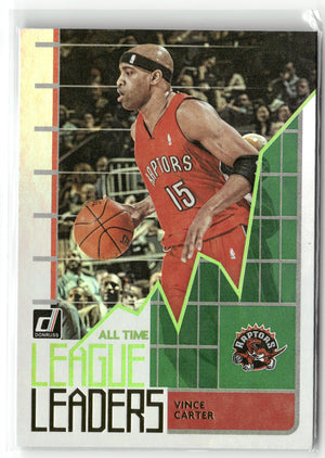 Basketball NBA Vince Carter 2020-21 Panini Donruss Basketball #10 League Leaders Toronto Raptors Trading Card Original