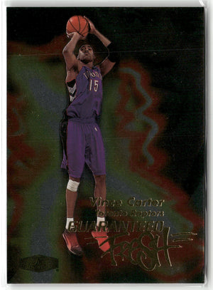 Basketball NBA Vince Carter 1999-00 Fleer Showcase Guaranteed Fresh #1 of 10 GF Toronto Raptors Trading Card Original