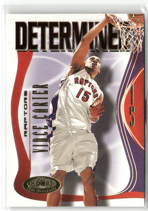 Basketball NBA Vince Carter 2000-01 NBA Hoops Hot Prospects #1 of 10 D Determined Toronto Raptors Trading Card Original