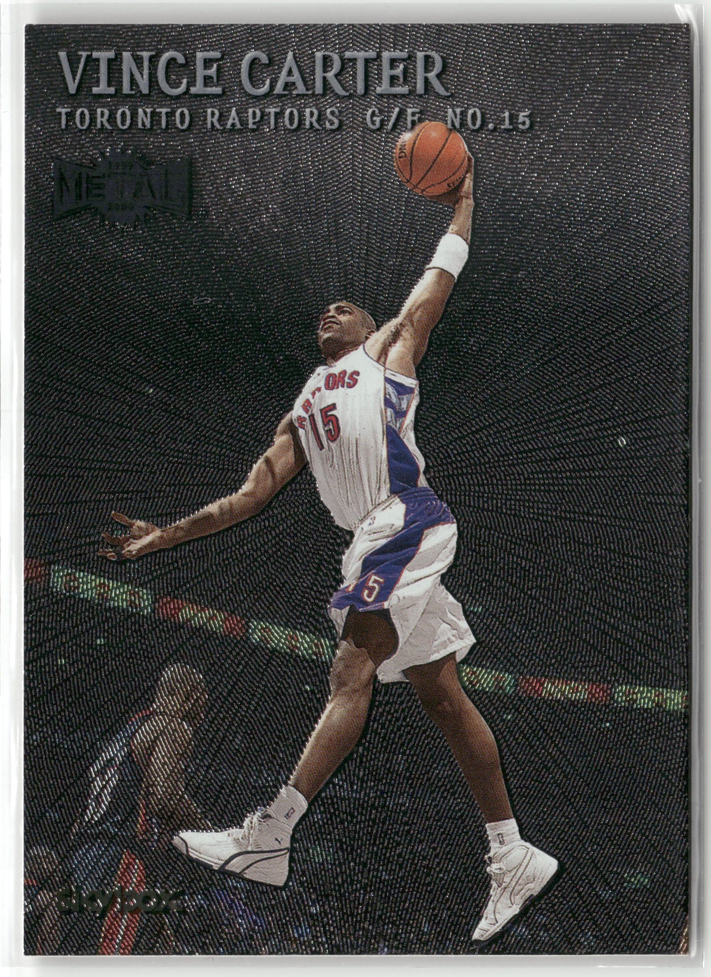 Basketball NBA Vince Carter 1999-00 SkyBox Metal #1 Toronto Raptors Trading Card Original