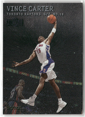 Basketball NBA Vince Carter 1999-00 SkyBox Metal #1 Toronto Raptors Trading Card Original
