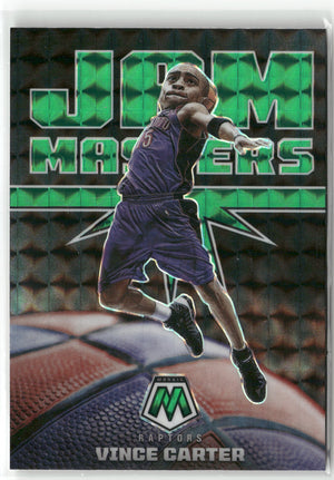Basketball NBA Vince Carter 2021-22 Panini Mosaic Basketball #15 Jam Masters Green Toronto Raptors Trading Card Original