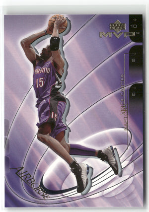 Basketball NBA Vince Carter 2000-01 Upper Deck MVP #A2 Airborne Toronto Raptors Trading Card Original
