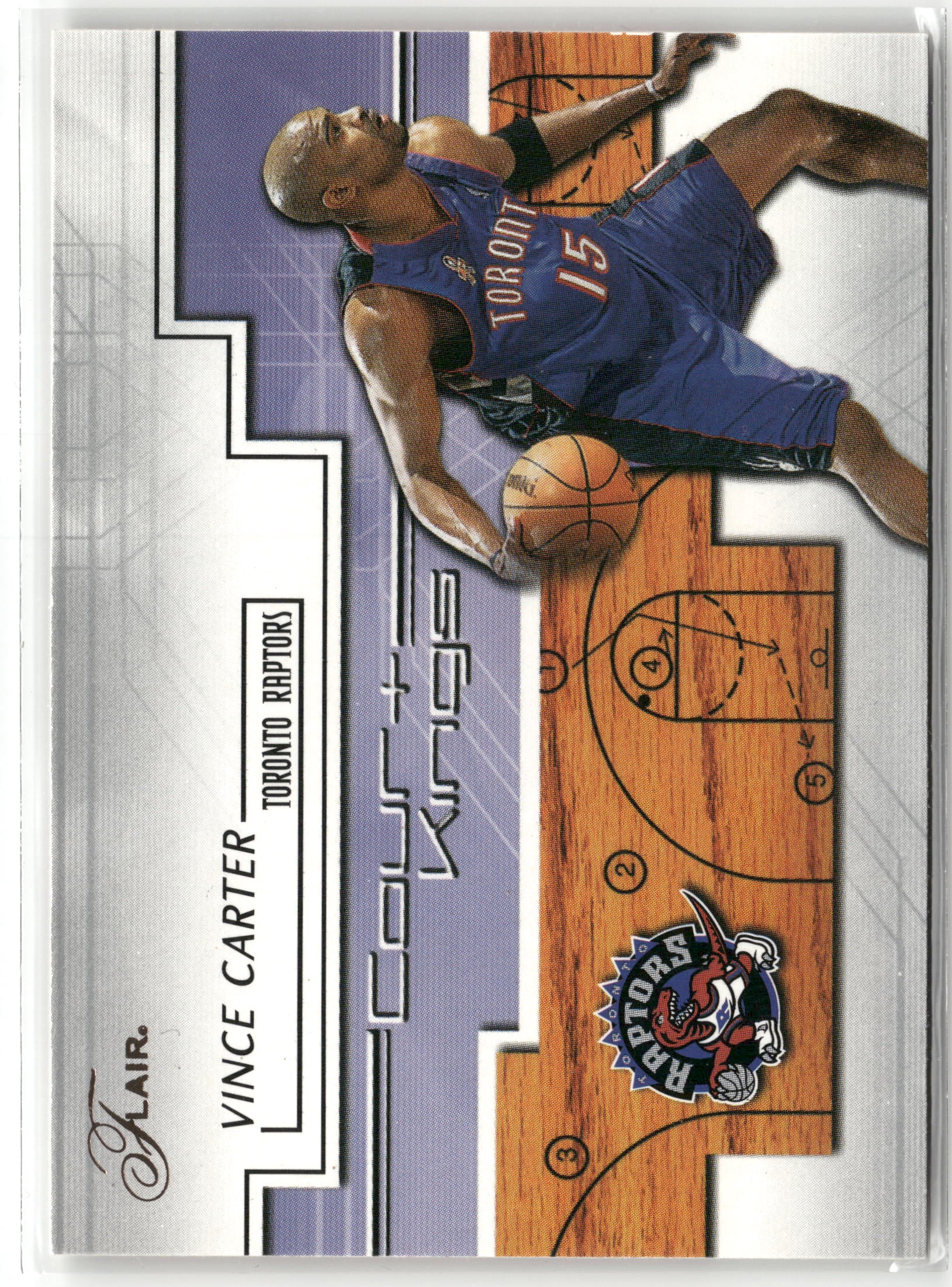 Basketball NBA Vince Carter 2002-03 Flair #15 of 25 CK Court Kings Toronto Raptors Trading Card Original