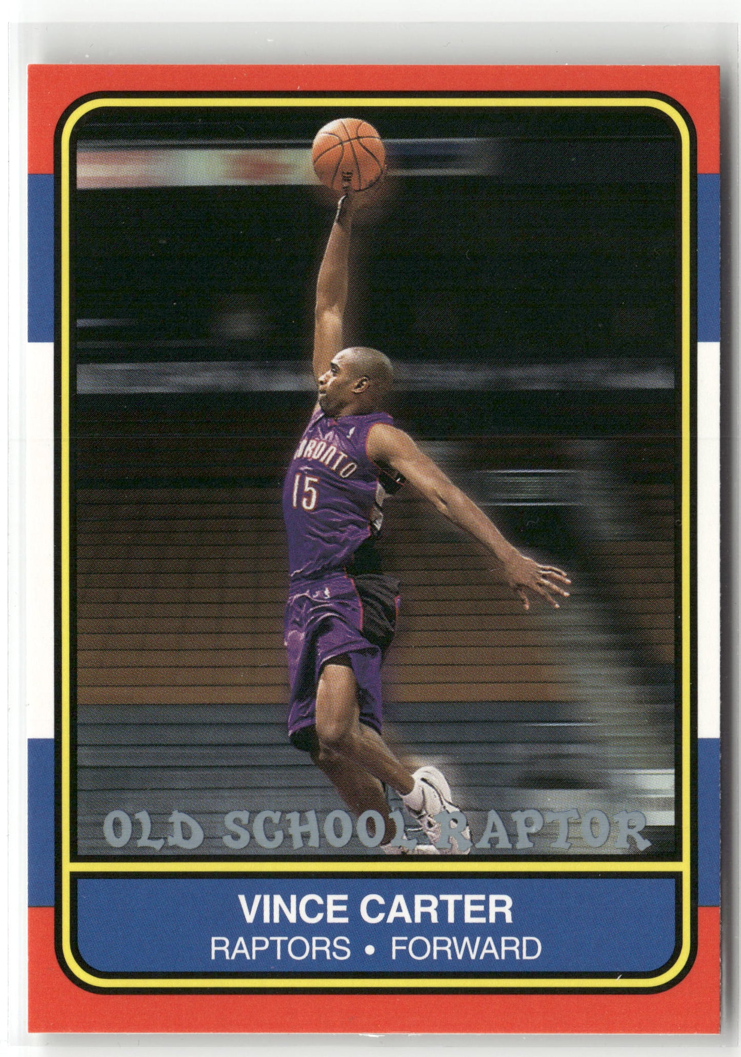 Basketball NBA Vince Carter 2000-01 Fleer Tradition Old School Raptor Toronto Raptors Trading Card Original
