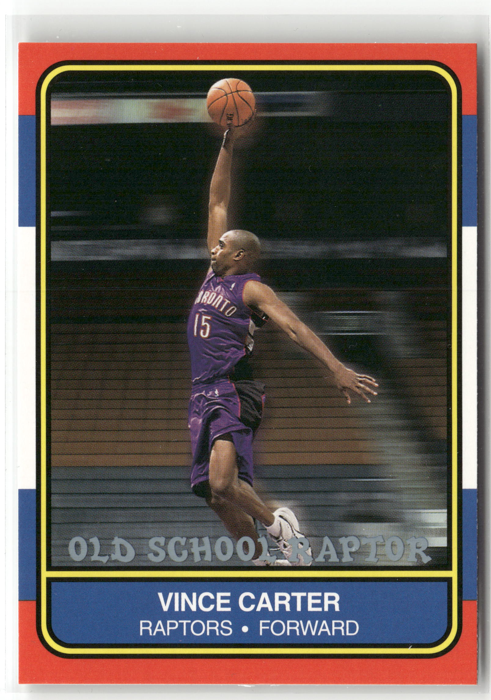 Basketball NBA Vince Carter 2000-01 Fleer Tradition Old School Raptor Toronto Raptors Trading Card Original