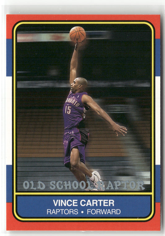 Basketball NBA Vince Carter 2000-01 Fleer Tradition Old School Raptor Toronto Raptors Trading Card Original