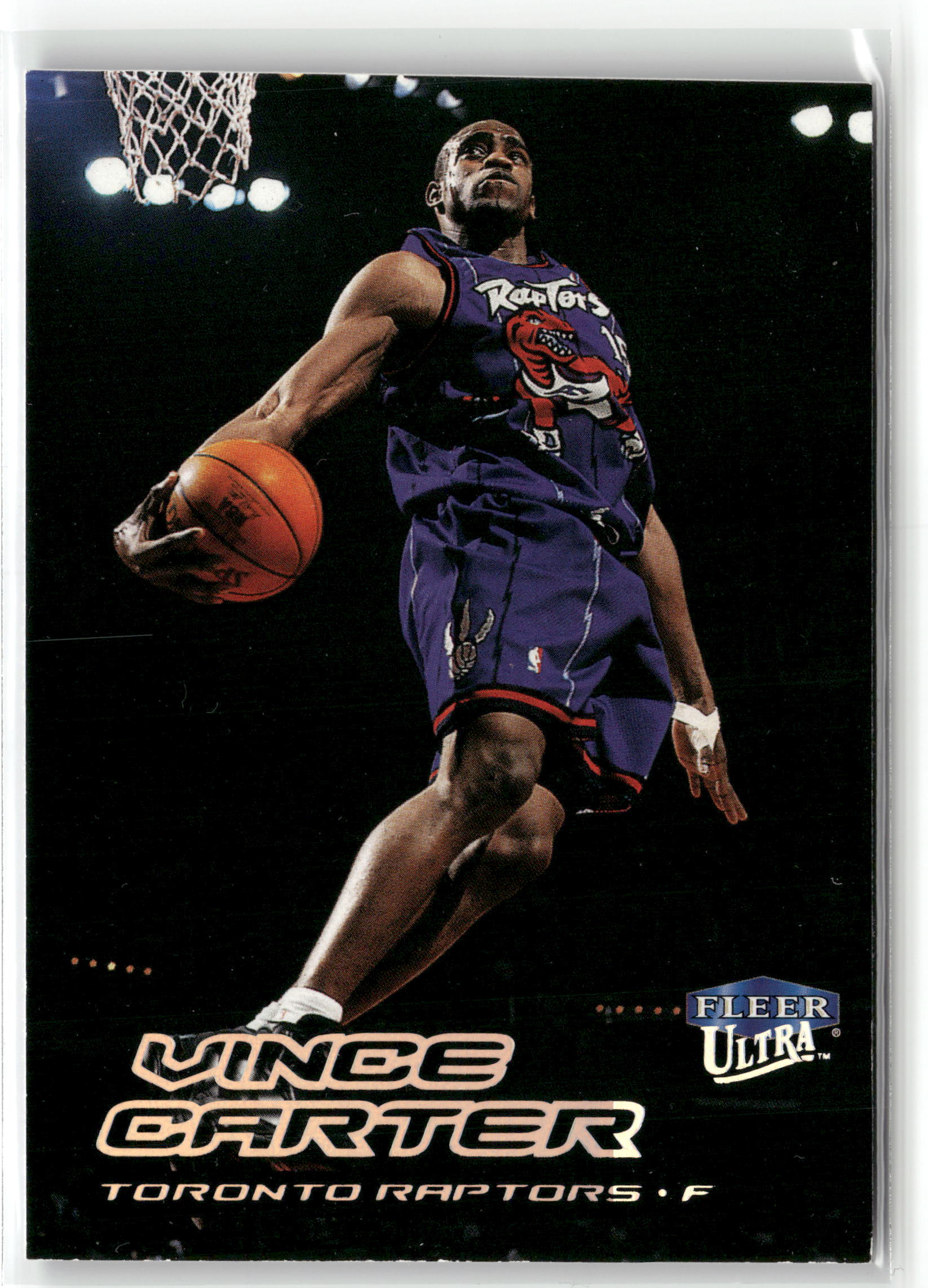Basketball NBA Vince Carter 1999-00 Fleer Ultra #2 Toronto Raptors Trading Card Original
