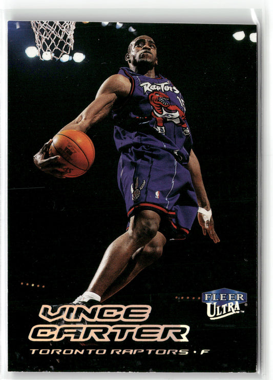 Basketball NBA Vince Carter 1999-00 Fleer Ultra #2 Toronto Raptors Trading Card Original