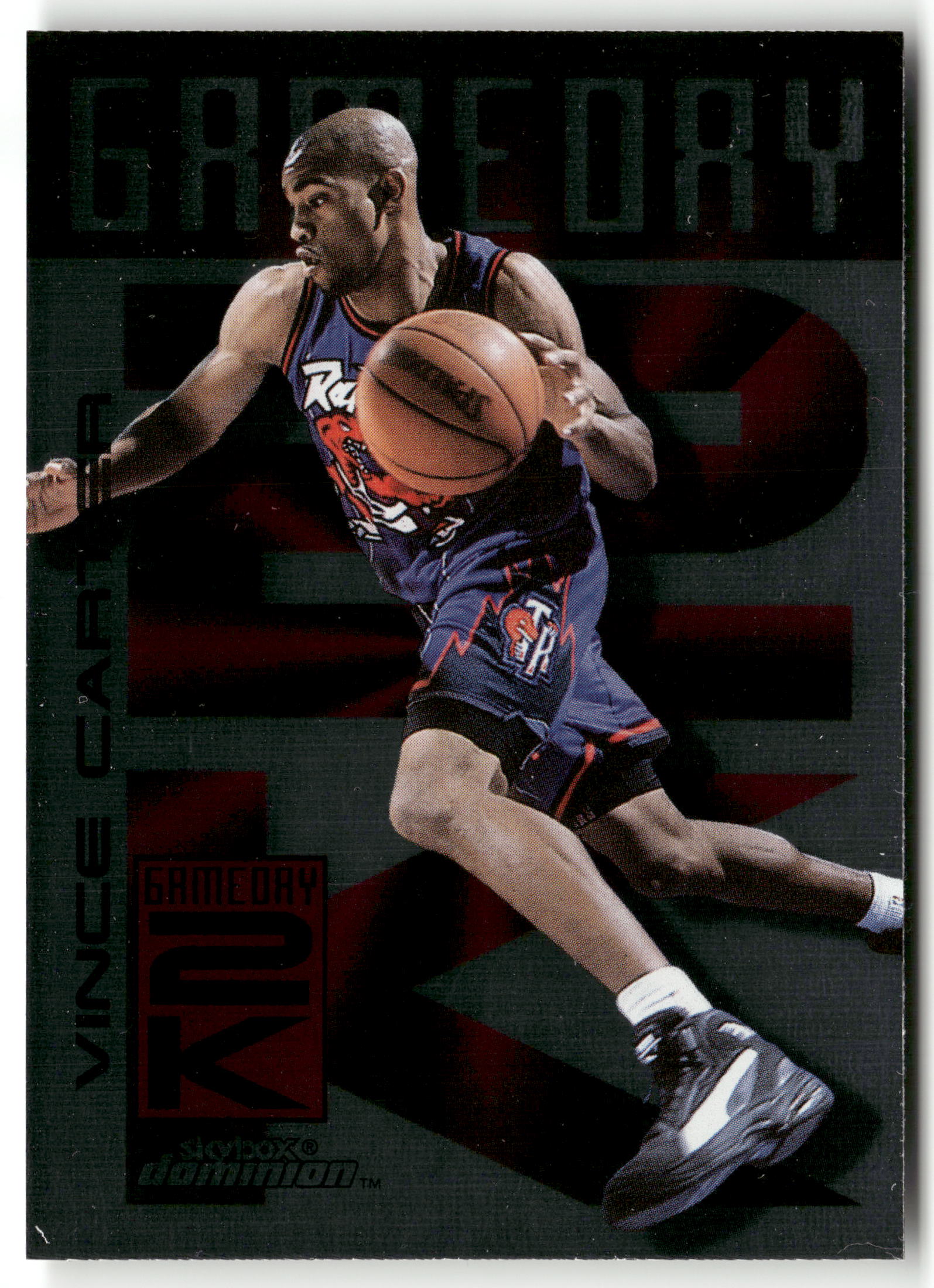 Basketball NBA Vince Carter 1999-00 SkyBox Dominion #1 of 20 GD Game Day 2k Toronto Raptors Trading Card Original