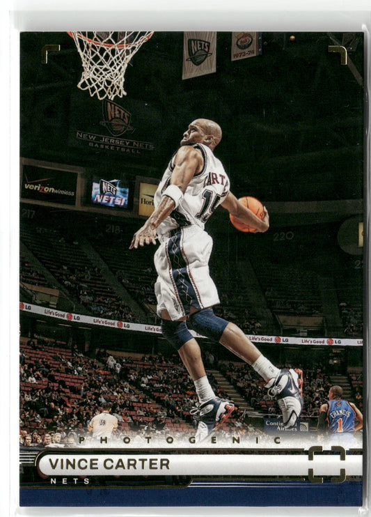 Basketball NBA Vince Carter 2022-23 Panini Photogenic Basketball #86 New Jersey Nets Trading Card Original