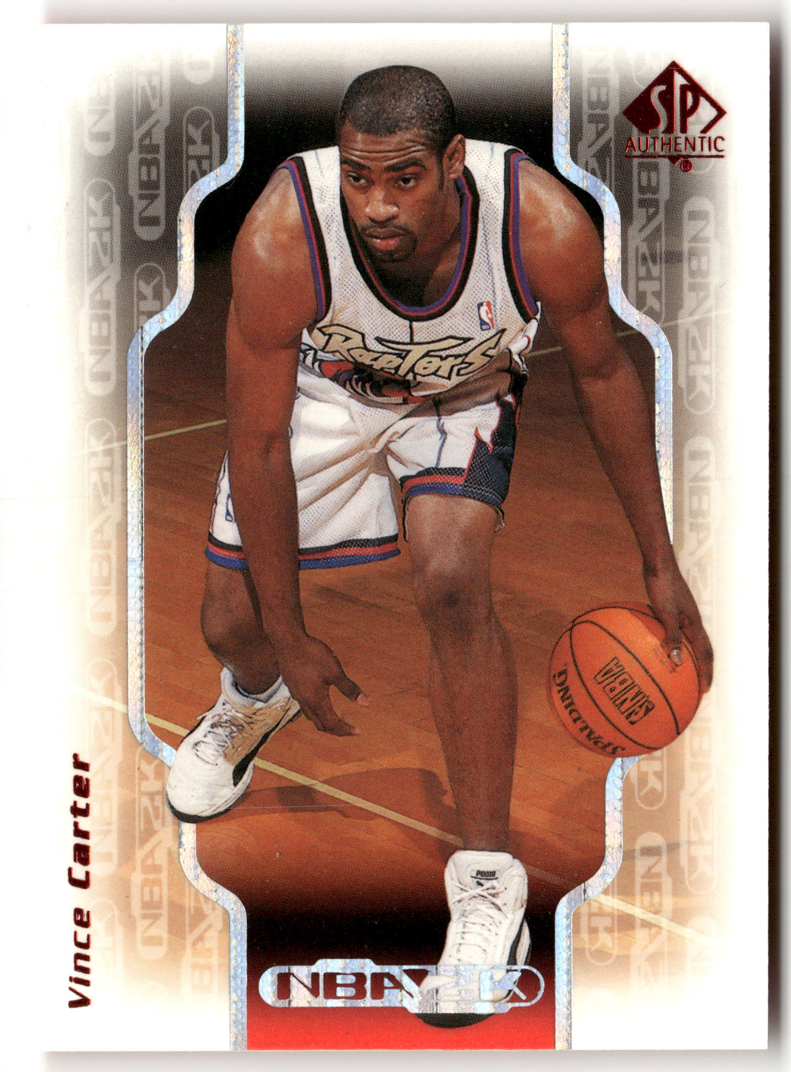 Basketball NBA Vince Carter 1999 SP Authentic NBA 2K #2K5 Toronto Raptors Trading Card Original