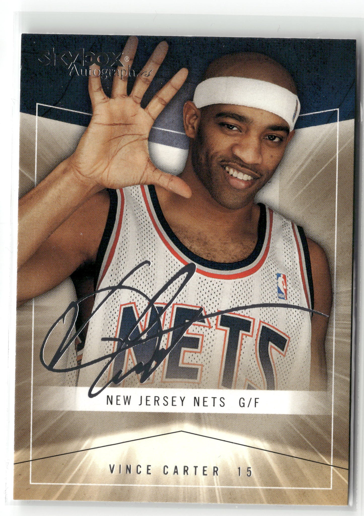 Basketball NBA Vince Carter 2004-05 SkyBox Autographics NBA #41 New Jersey Nets Trading Card Original