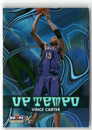 Basketball NBA Vince Carter 1999-00 NBA Hoops Skybox #8 of 15 VT Up Tempo 1594/1989 Toronto Raptors Trading Card Original