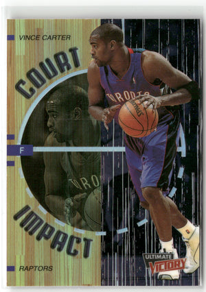 Basketball NBA Vince Carter Upper Deck Ultimate Victory 1999-00 #C2 Court Impact Toronto Raptors Trading Card Original