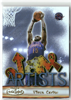 Basketball NBA Vince Carter 2000 Topps Gold Label #JA1 Jam Artists Toronto Raptors Trading Card Original