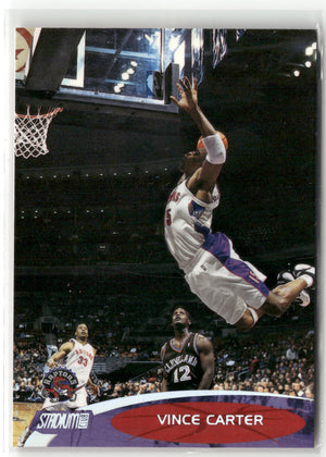 Basketball NBA Vince Carter 2000-01 Topps Stadium Club #17 Toronto Raptors Trading Card Original