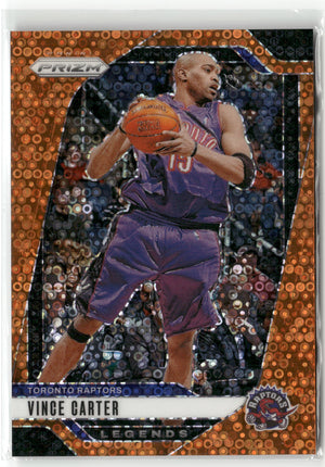 Basketball NBA Vince Carter 2024-25 Panini Prizm Basketball #295 Orange Fast Break Prizm /125 Toronto Raptors Trading Card Original