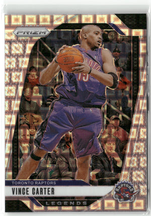 Basketball NBA Vince Carter 2024-25 Panini Prizm Basketball #295 Pandora Prizm /150 Toronto Raptors Trading Card Original