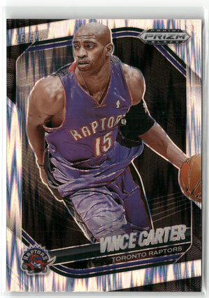 Basketball NBA Vince Carter 2024-25 Panini Prizm Black Basketball #278 Skewed Prizm /249 Toronto Raptors Trading Card Original