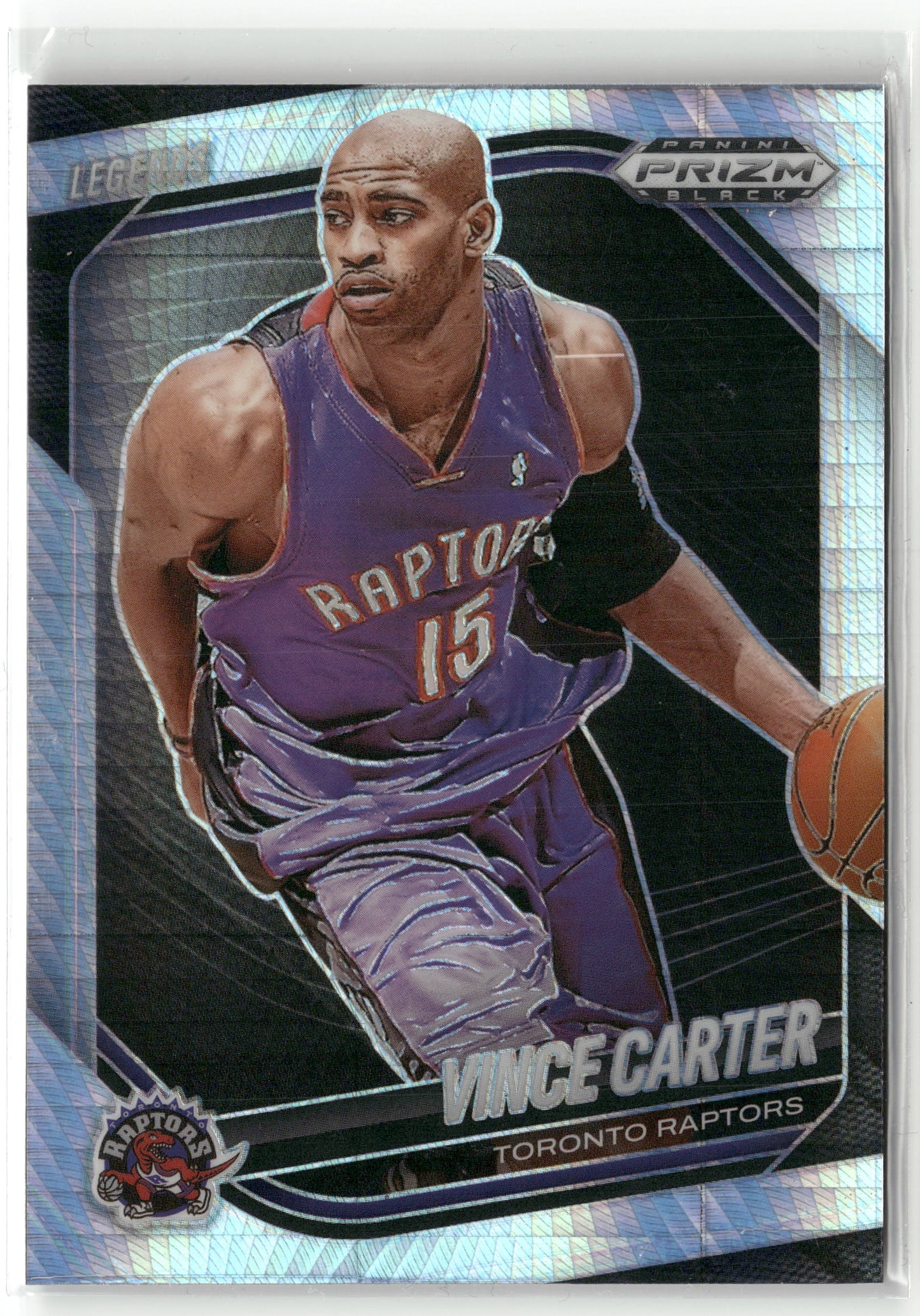 Basketball NBA Vince Carter 2024-25 Panini Prizm Black Basketball #278 Hyper Prizm Toronto Raptors Trading Card Original