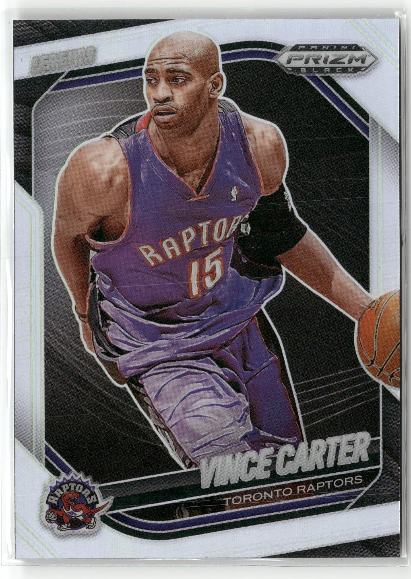 Basketball NBA Vince Carter 2024-25 Panini Prizm Black Basketball #278 Silver Prizm Toronto Raptors Trading Card Original