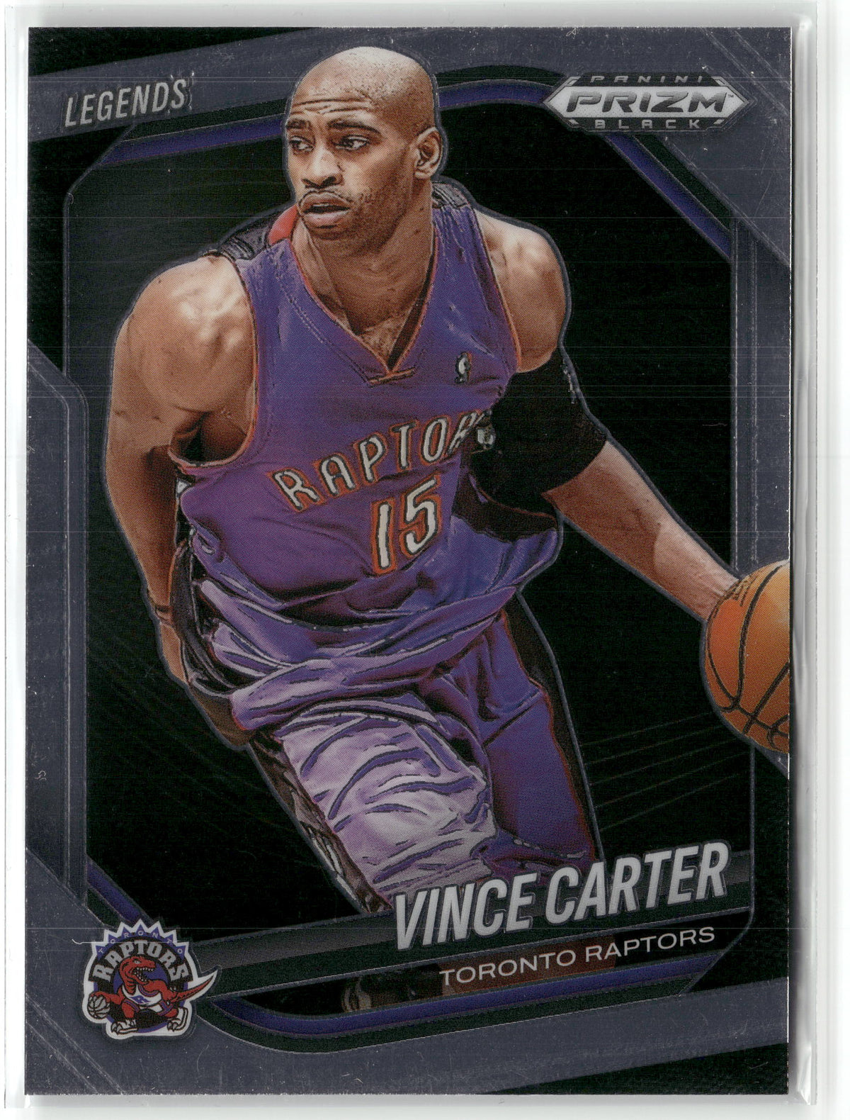 Basketball NBA Vince Carter 2024-25 Panini Prizm Black Basketball #278 Toronto Raptors Trading Card Original