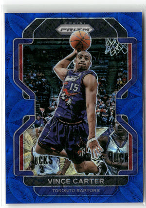 Basketball NBA Vince Carter 2021-22 Panini Prizm Basketball #246 Choice Blue Prizm /39 Toronto Raptors Trading Card Original