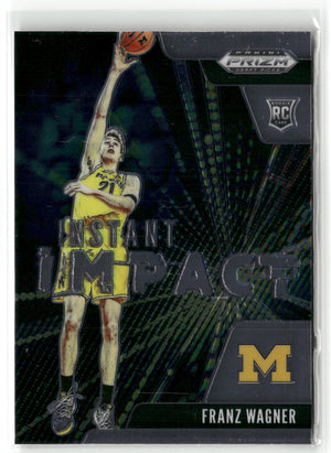 Basketball NBA Franz Wagner 2021 Panini Prizm Draft Picks #7 Michigan Wolverines Rookie Card RC Trading Card Original