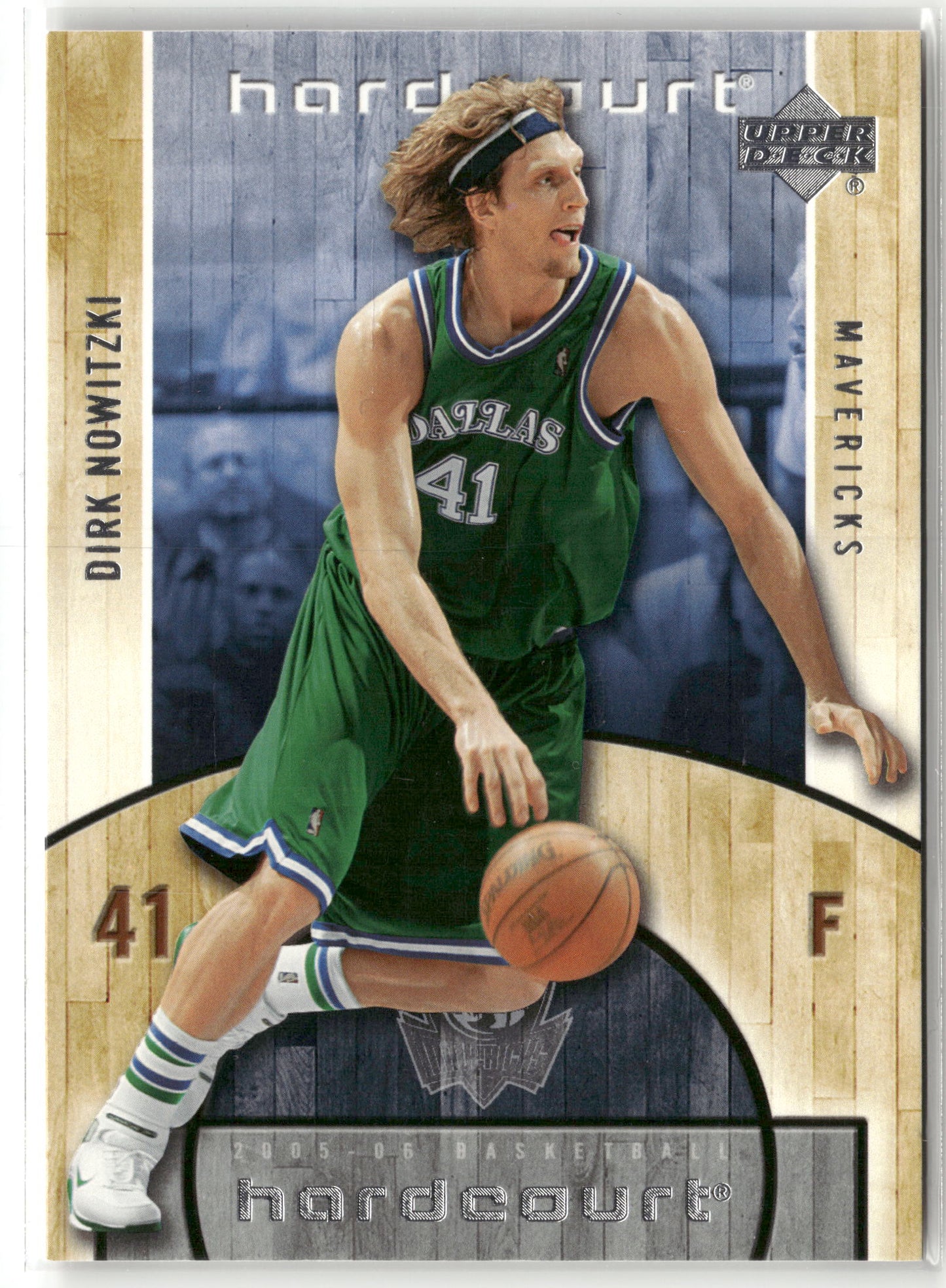 Basketball NBA Dirk Nowitzki 2005-06 Upper Deck Hardcourt #16 Dallas Mavericks Trading Card Original