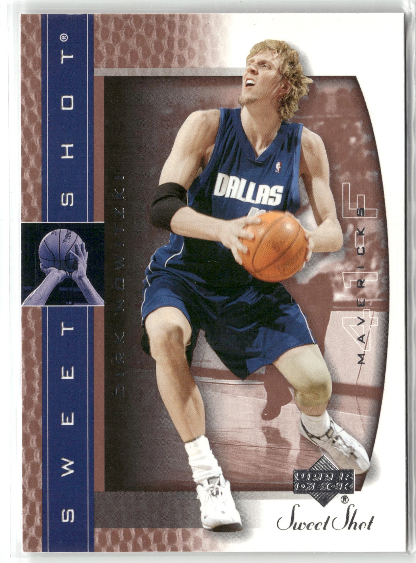 Basketball NBA Dirk Nowitzki Upper Deck Sweet Shot 2003-04 #13 Dallas Mavericks Trading Card Original