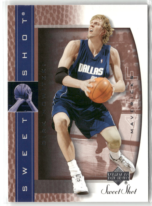 Basketball NBA Dirk Nowitzki Upper Deck Sweet Shot 2003-04 #13 Dallas Mavericks Trading Card Original
