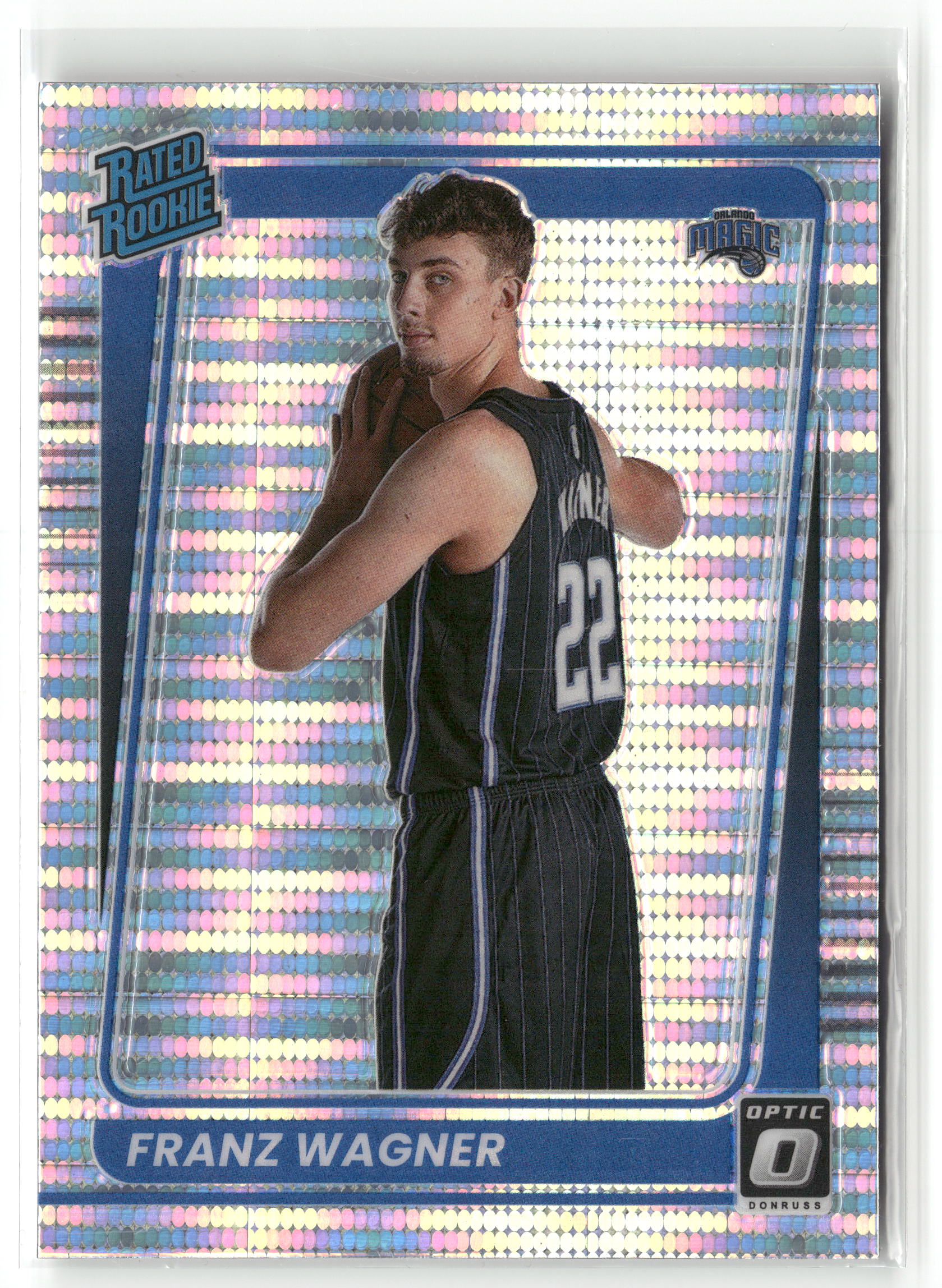 Basketball NBA Franz Wagner 2021-22 Panini Donruss Optic Basketball #185 Orlando Magic Rookie Card RC Trading Card Original