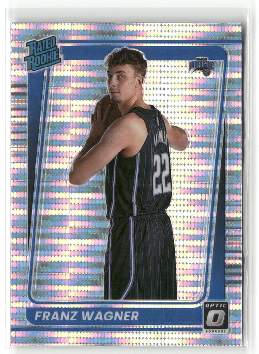 Basketball NBA Franz Wagner 2021-22 Panini Donruss Optic Basketball #185 Orlando Magic Rookie Card RC Trading Card Original