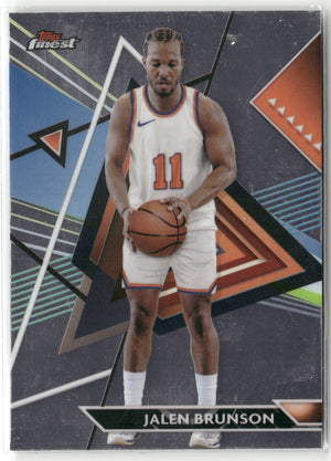 Basketball NBA Jalen Brunson 2023-24 Topps Finest Basketball #144 New York Knicks Trading Card Original
