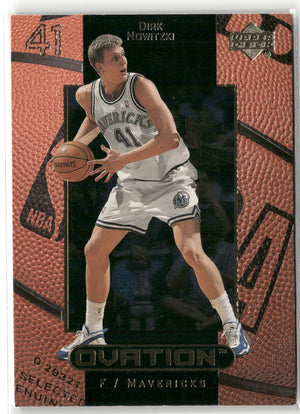 Basketball NBA Dirk Nowitzki 1999-00 Upper Deck Ovation #12 Dallas Mavericks Trading Card Original
