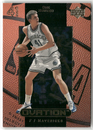 Basketball NBA Dirk Nowitzki 1999-00 Upper Deck Ovation #12 Dallas Mavericks Trading Card Original