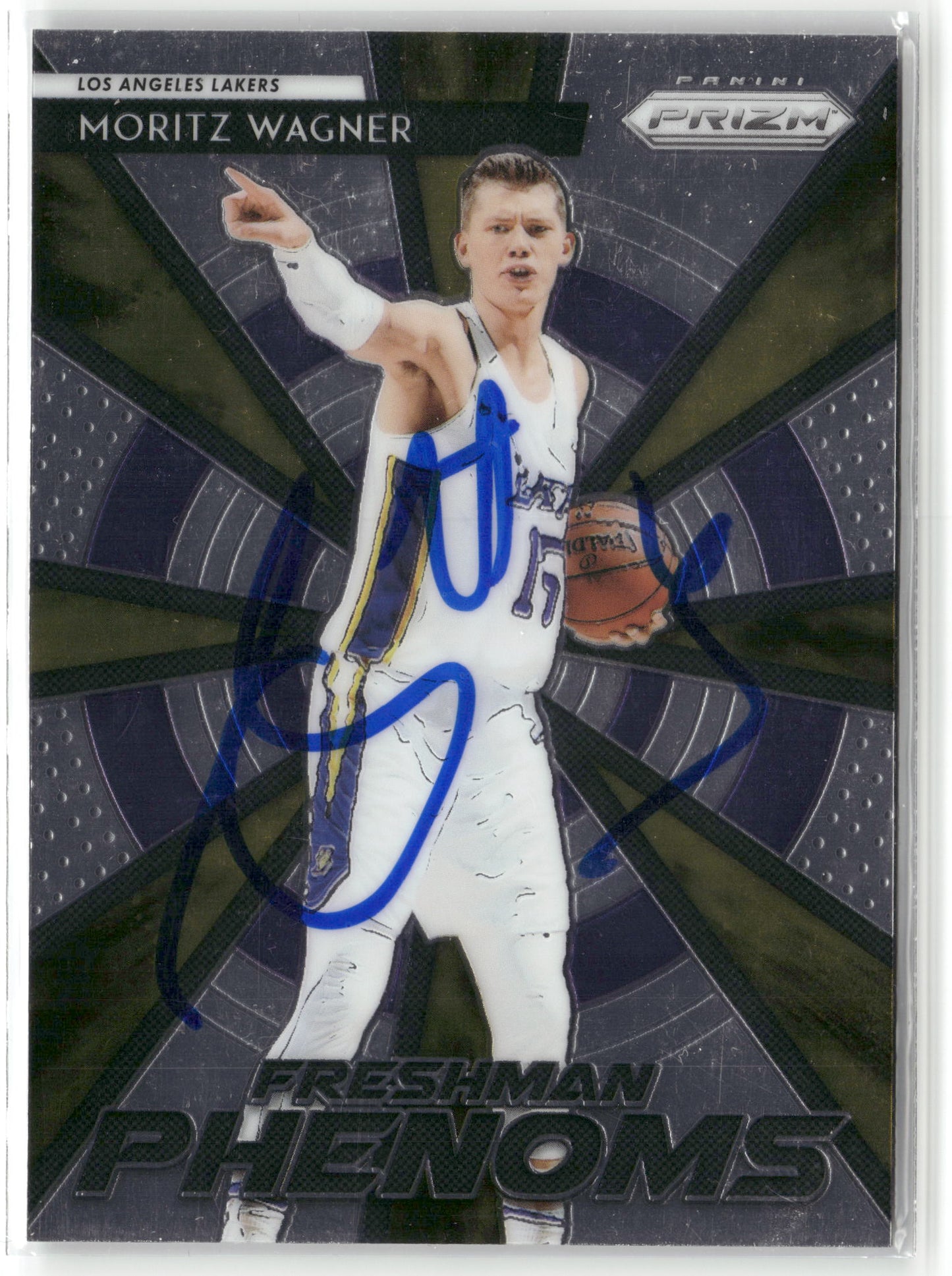 Basketball NBA Moritz Wagner 2018-19 Panini Prizm Basketball #1 Freshman Phenoms RC In Person Auto Los Angeles Lakers Trading Card Original