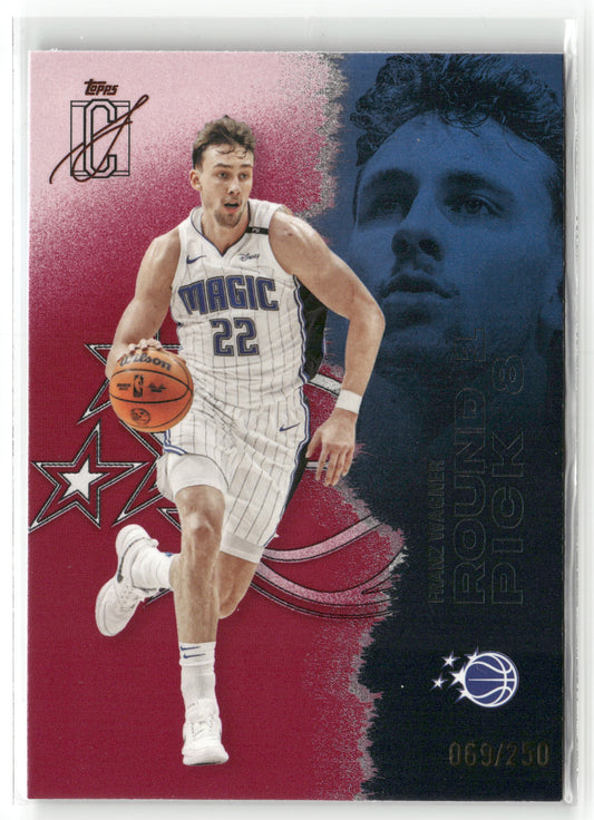 Basketball NBA Franz Wagner 2025-26 Topps Signature Class #90 Red /250 Orlando Magic Trading Card Original