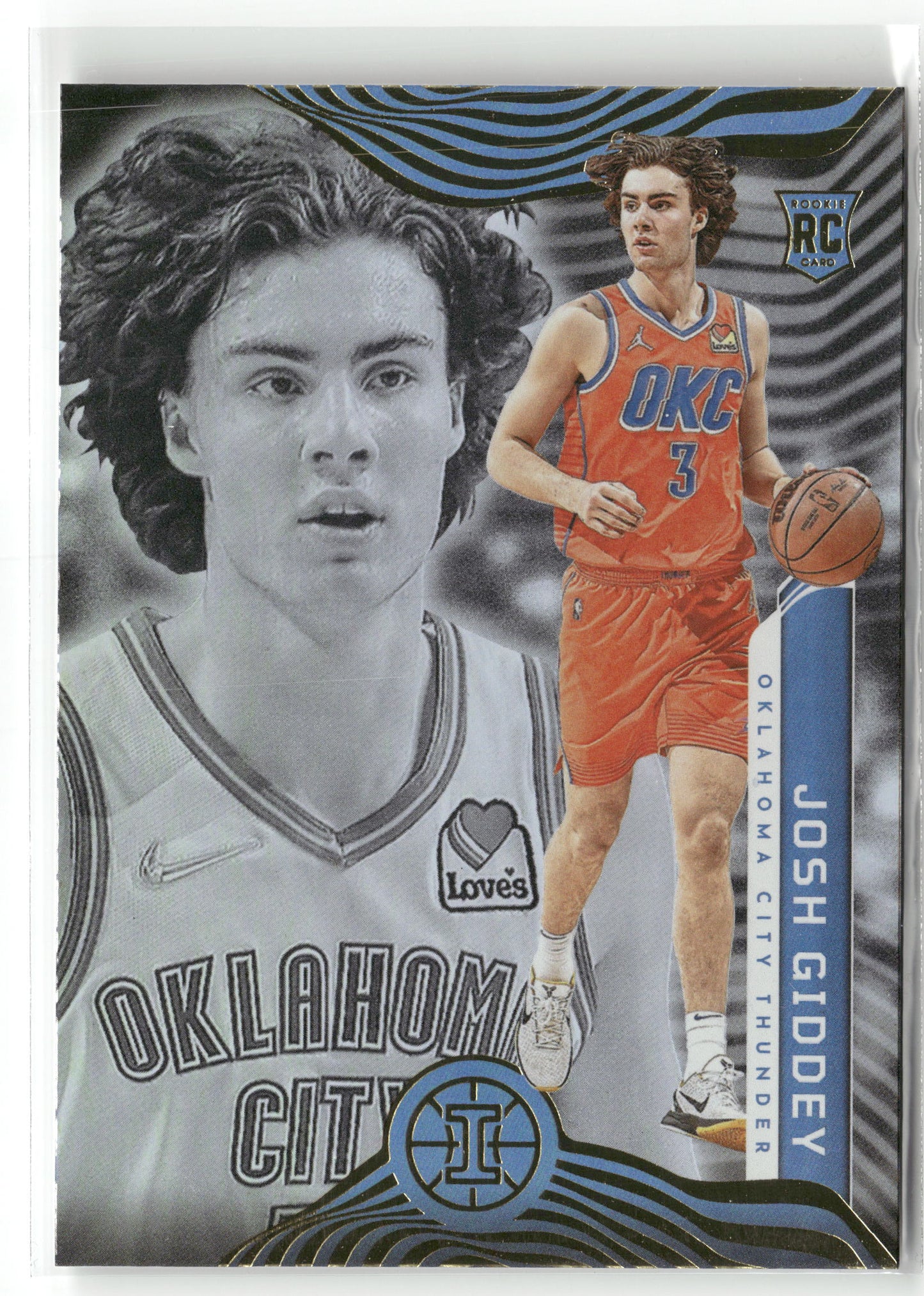 Basketball NBA Josh Giddey 2021-22 Panini Illusions Basketball #156 Oklahoma City Thunder Rookie Card RC Trading Card Original