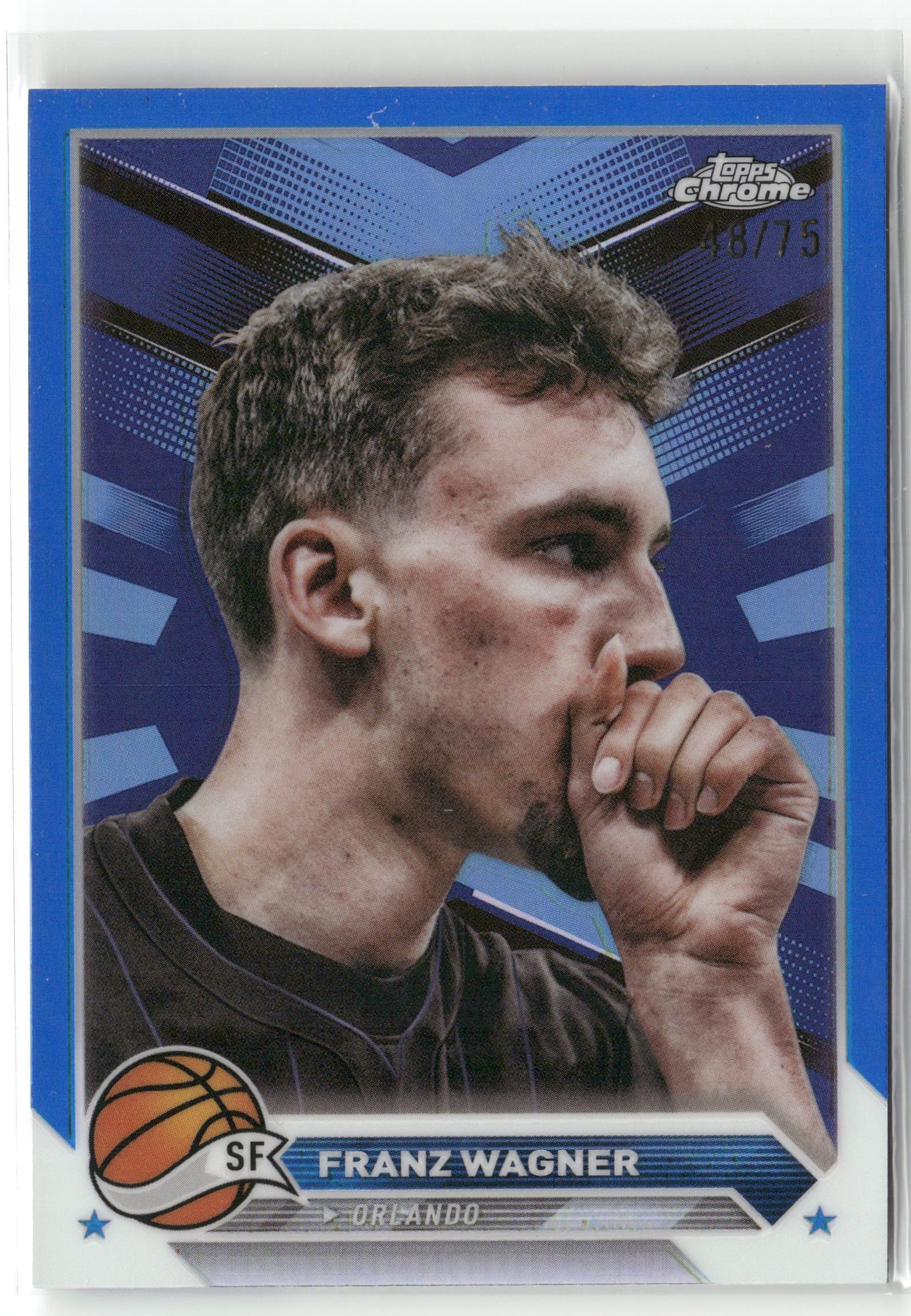 Basketball NBA Franz Wagner 2023-24 Topps Chrome NBA #79 Orlando Magic Trading Card Original