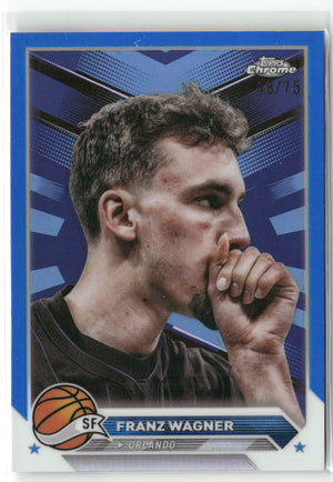 Basketball NBA Franz Wagner 2023-24 Topps Chrome NBA #79 Orlando Magic Trading Card Original