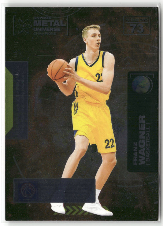 Basketball NBA Franz Wagner 2021 Skybox Metal Universe Champions #73 Orlando Magic Trading Card Original