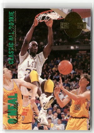 Basketball NBA Shaquille O'Neal Classic Four Sport Collection 1993 #315 LSU Rookie Card RC Trading Card Original