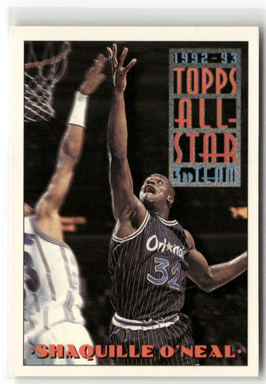 Basketball NBA Shaquille O'Neal 1992-93 Topps #134 Orlando Magic Trading Card Original
