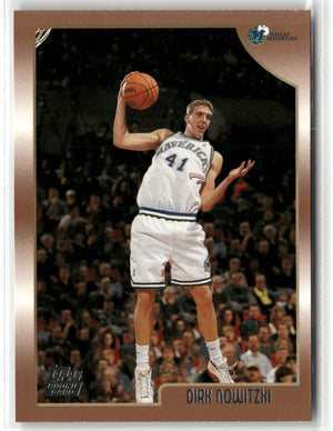 Basketball NBA Dirk Nowitzki 1998 Topps Basketball #154 Rookie Card Dallas Mavericks Rookie Card RC Trading Card Original