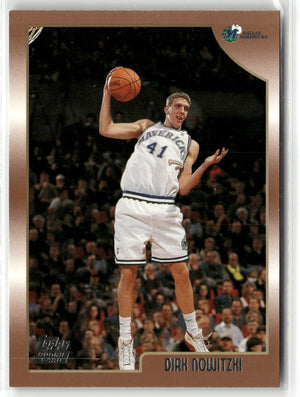 Basketball NBA Dirk Nowitzki 1998 Topps Basketball #154 Rookie Card Dallas Mavericks Rookie Card RC Trading Card Original