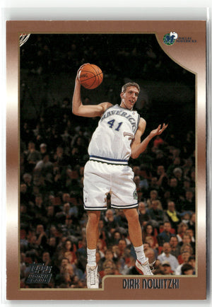 Basketball NBA Dirk Nowitzki 1998 Topps Basketball #154 Rookie Card Dallas Mavericks Rookie Card RC Trading Card Original