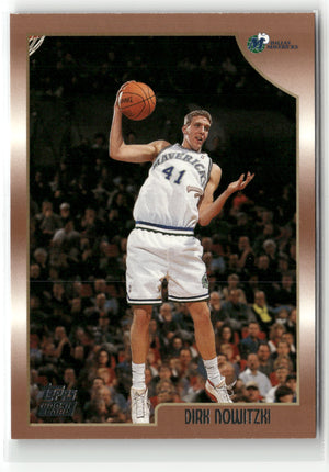 Basketball NBA Dirk Nowitzki 1998 Topps Basketball #154 Rookie Card Dallas Mavericks Rookie Card RC Trading Card Original