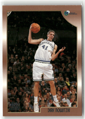 Basketball NBA Dirk Nowitzki 1998 Topps Basketball #154 Rookie Card Dallas Mavericks Rookie Card RC Trading Card Original